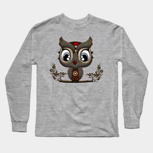 Cute little steampunk owl Long Sleeve T-Shirt